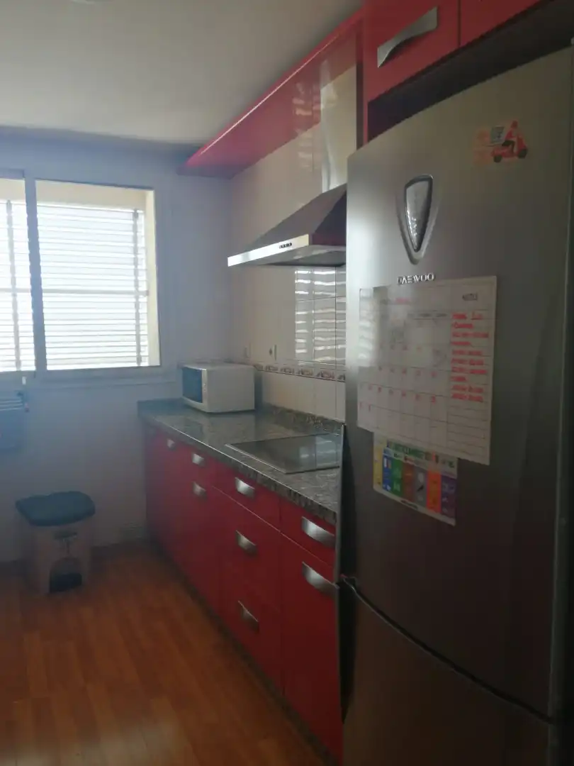 Cuina de Pis de lloguer en Huelva amb Jardí privat, Moblat i Forn