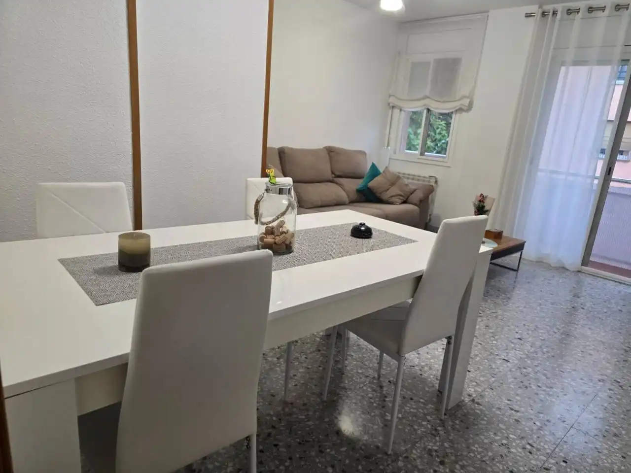 Dining room of Flat for sale in Sabadell  with Heating, Terrace and Storage room