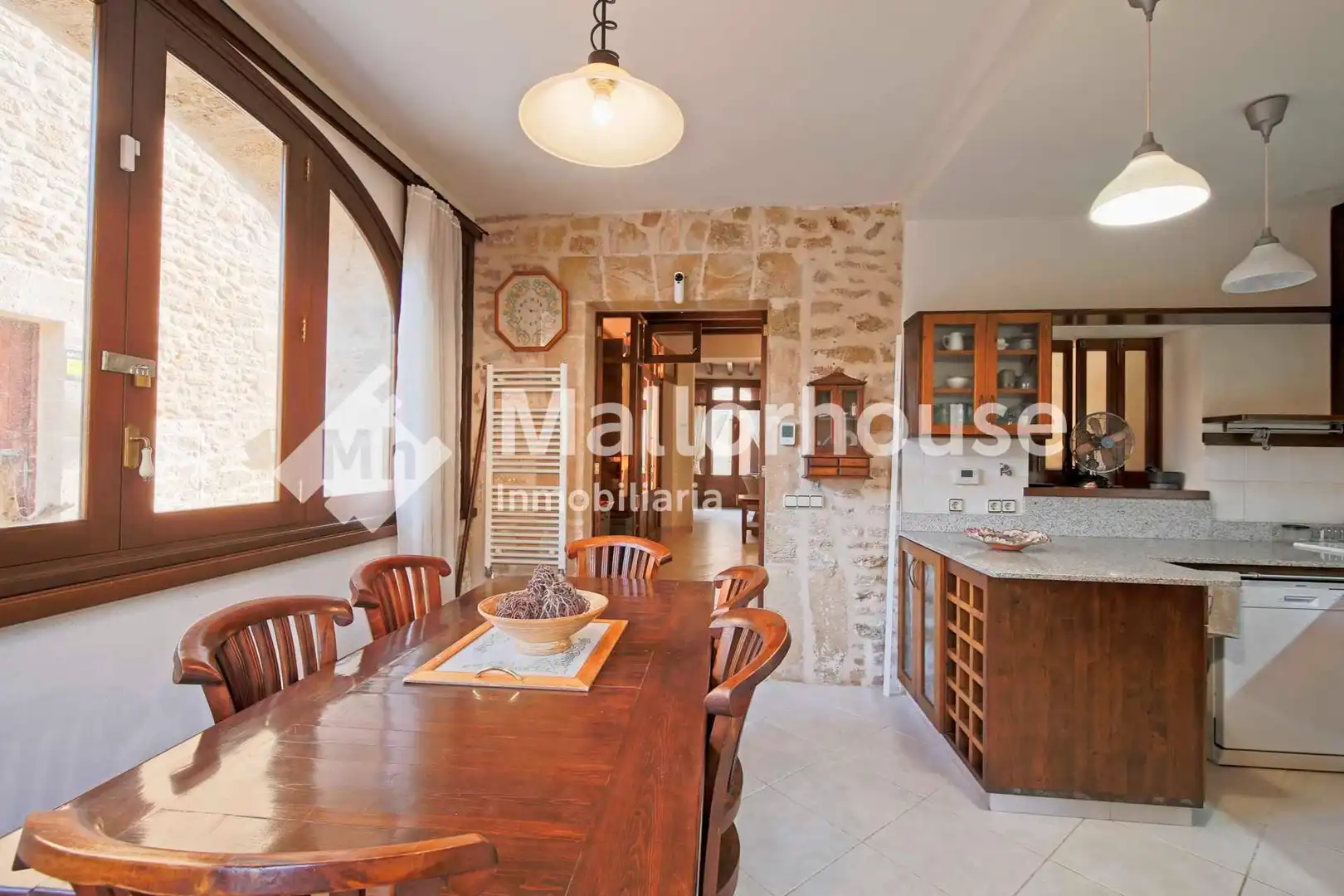 Dining room of Detached homes for sale in Alcúdia  with Air Conditioner, Private garden and Terrace
