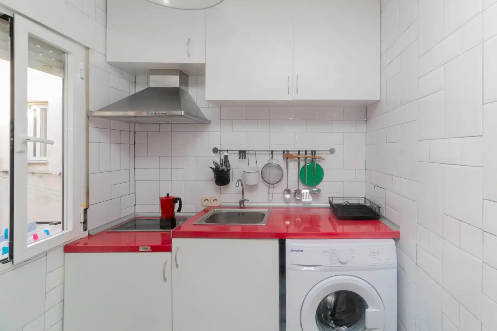 Cocina de Piso de alquiler en Madrid con Aire acondicionado, Calefacción y Amueblado