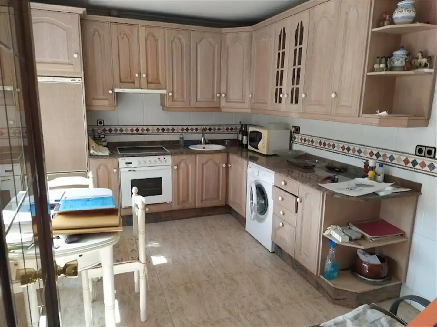 Cocina de Piso en venta en Ausejo con Jardín privado, Trastero y Amueblado