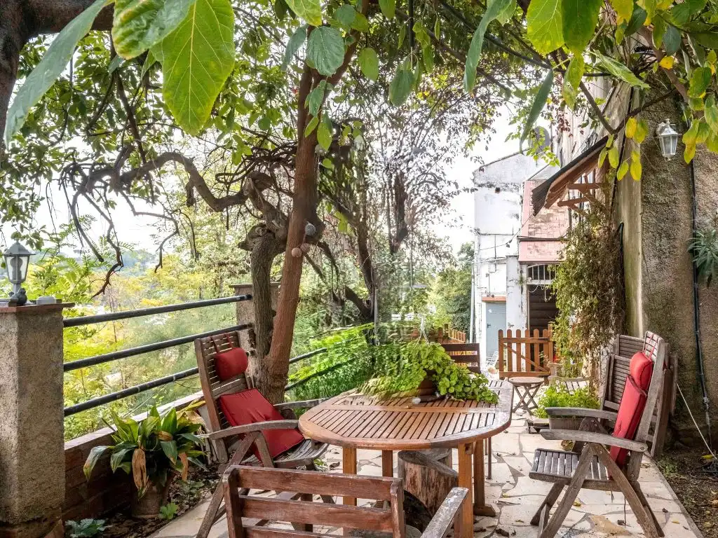 Terrassa de Finca rústica en venda en Rubí amb Calefacció, Jardí privat i Parquet
