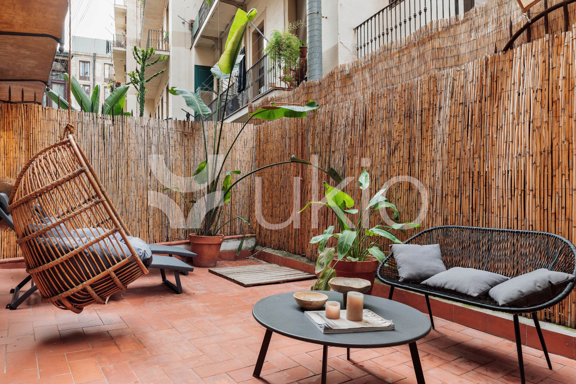 Terrace of Apartment to rent in  Barcelona Capital  with Air Conditioner, Heating and Terrace