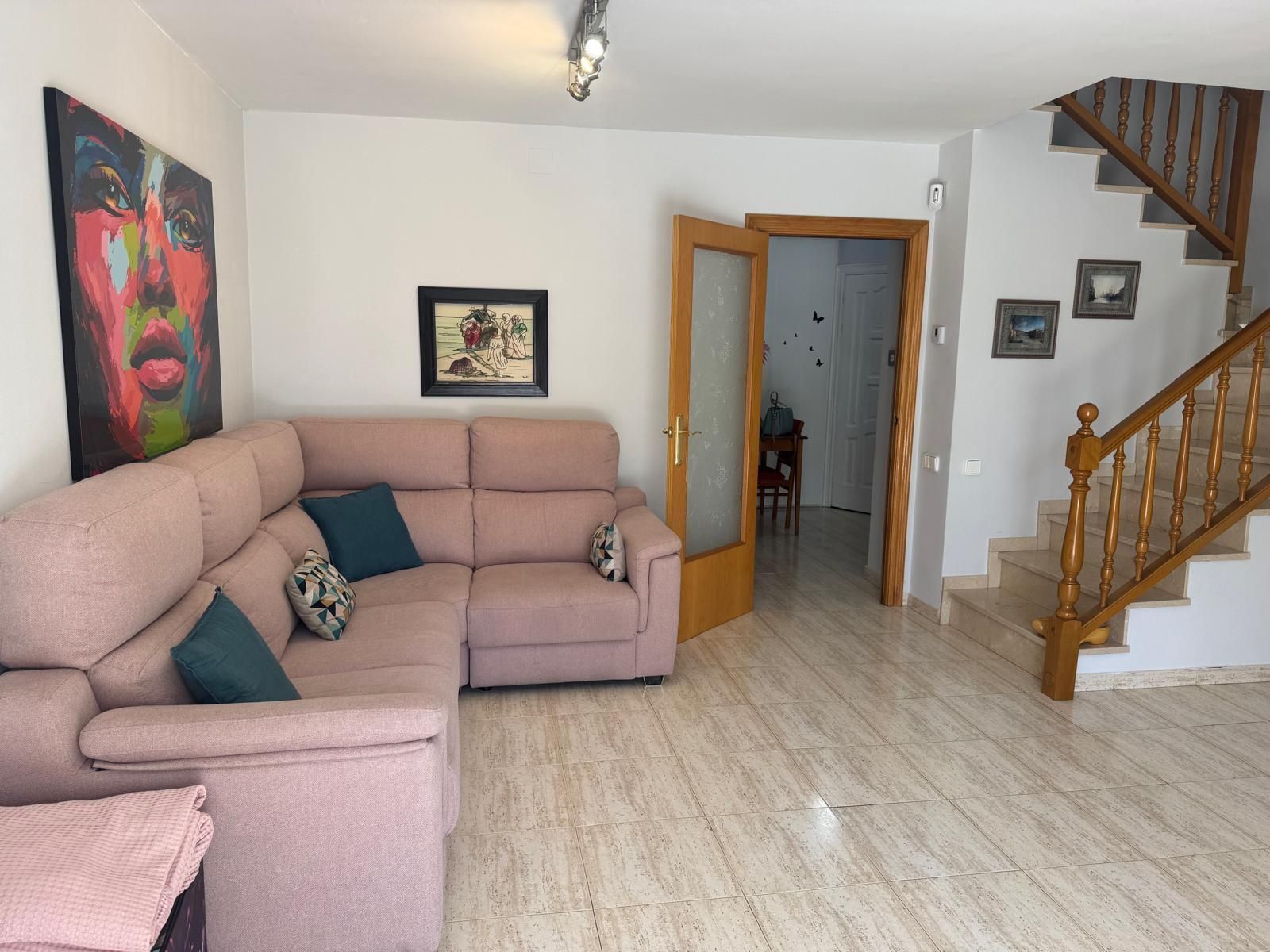 Living room of Single-family semi-detached for sale in Rosselló  with Heating, Private garden and Terrace
