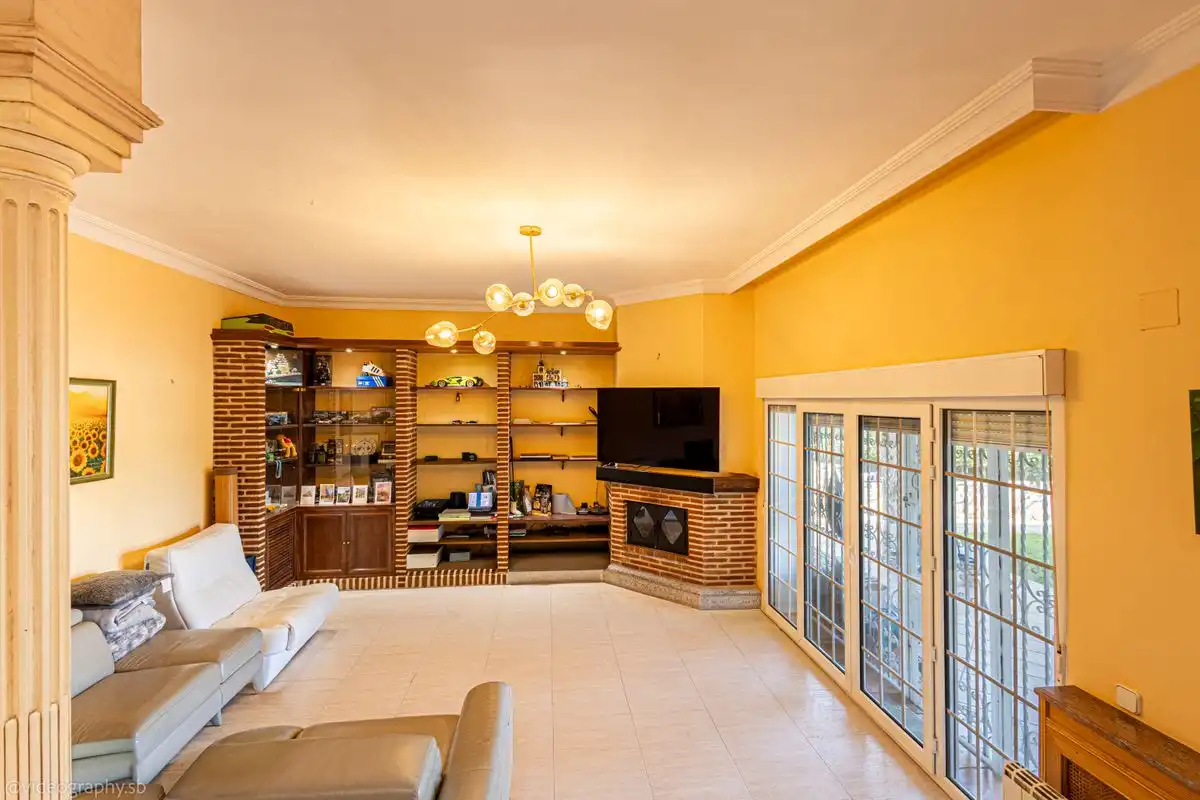 Sala de estar de Casa o chalet en venta en Móstoles con Aire acondicionado, Calefacción y Jardín privado