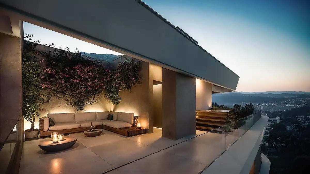 Terrasse von Wohnungen zum Verkauf in Estepona mit Klimaanlage, Terrasse und Abstellraum