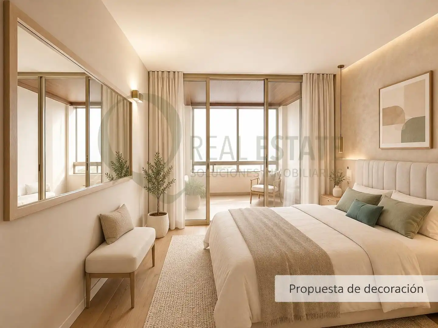 Dormitori de Pis en venda en Alicante / Alacant amb Jardí privat, Terrassa i Balcó