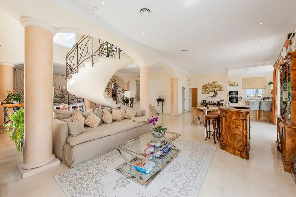 Living room of Houses for sale in Calvià  with Air Conditioner, Private garden and Terrace