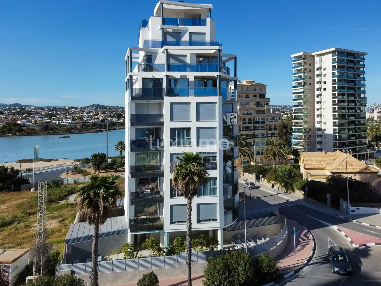 Vista exterior de Piso en venta en Calpe / Calp con Aire acondicionado, Calefacción y Jardín privado