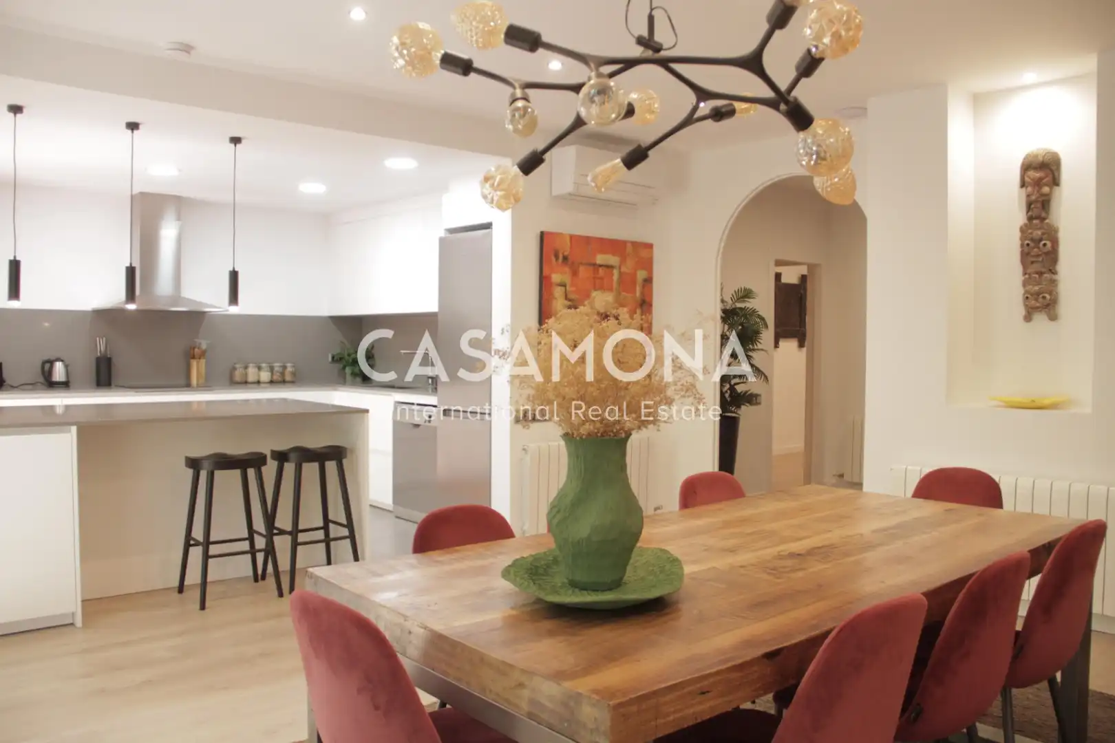 Esszimmer von Wohnungen zur Miete in Barcelona mit Klimaanlage, Heizung und Terrasse