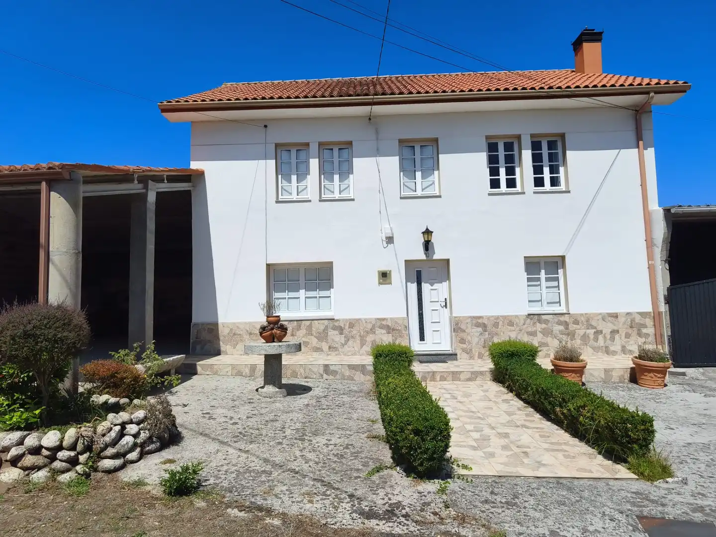 Vista exterior de Casa o chalet en venta en Ponteceso con Calefacción, Jardín privado y Terraza