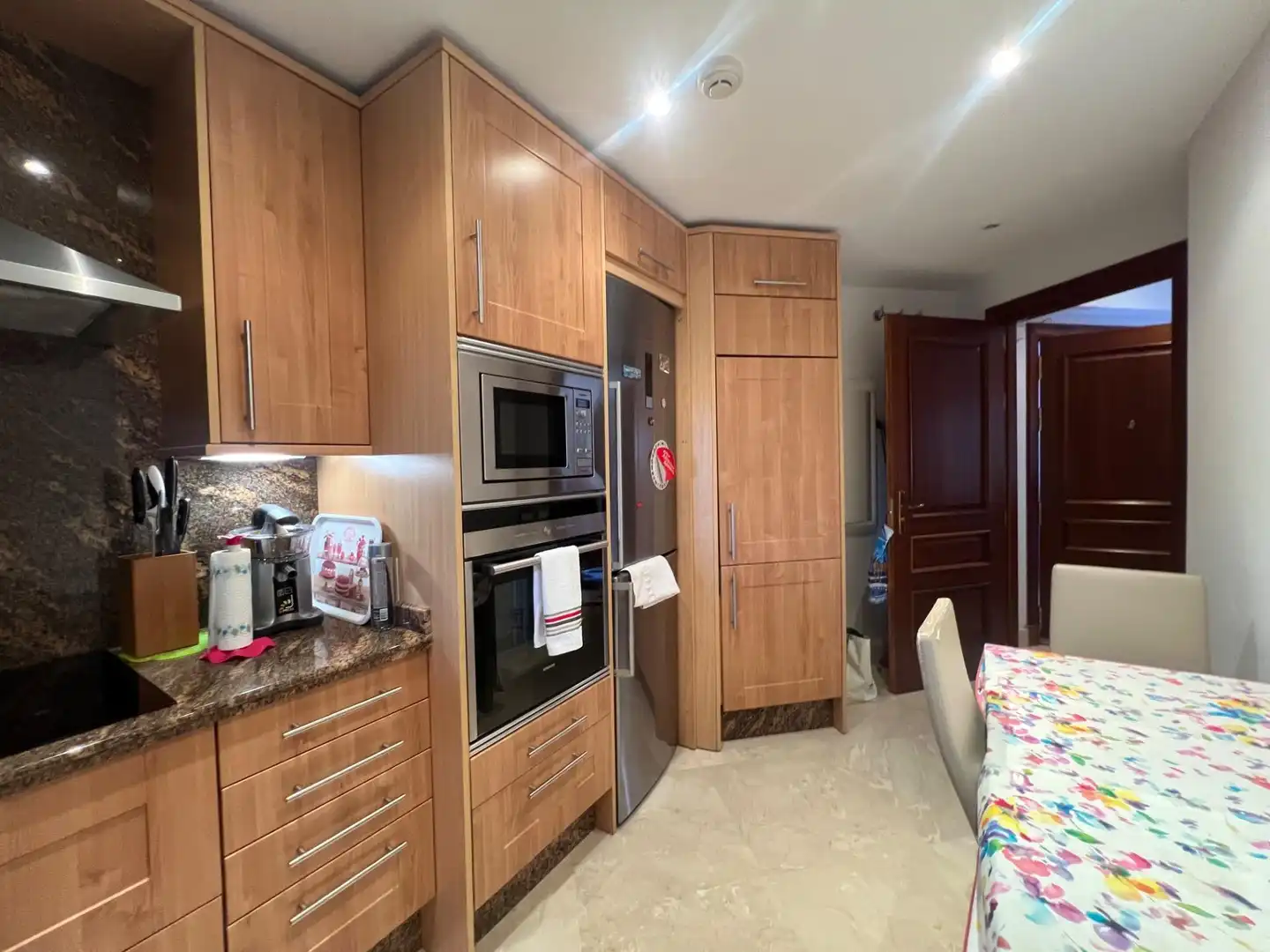 Kitchen of Flat for sale in Estepona  with Air Conditioner, Private garden and Terrace