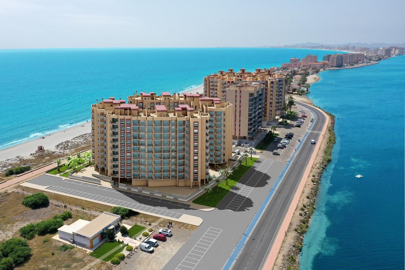Exterior view of Flat for sale in La Manga del Mar Menor  with Swimming Pool
