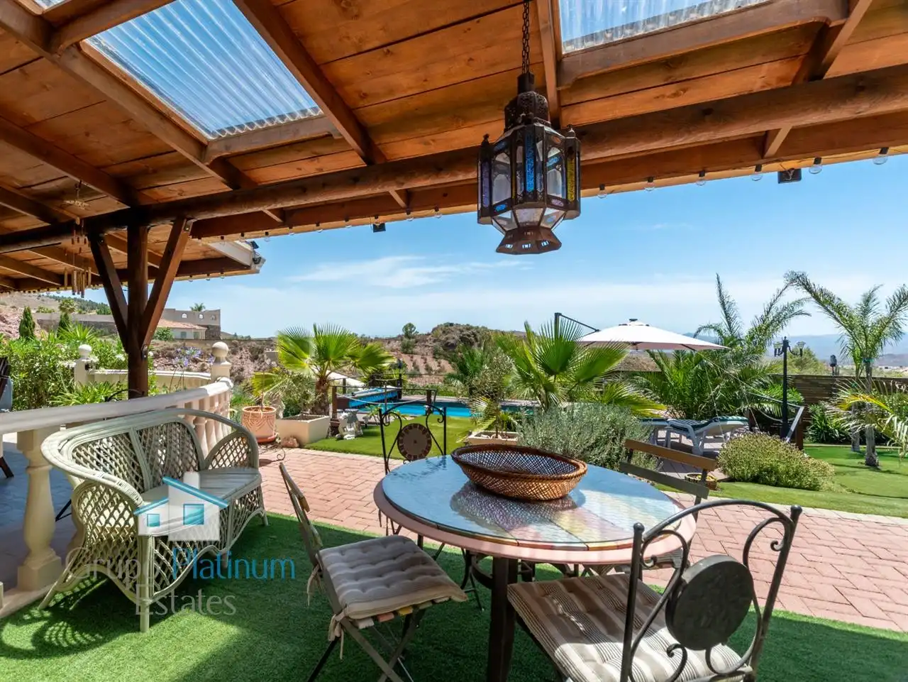 Terrassa de Casa o xalet en venda en Albox amb Aire condicionat, Jardí privat i Traster