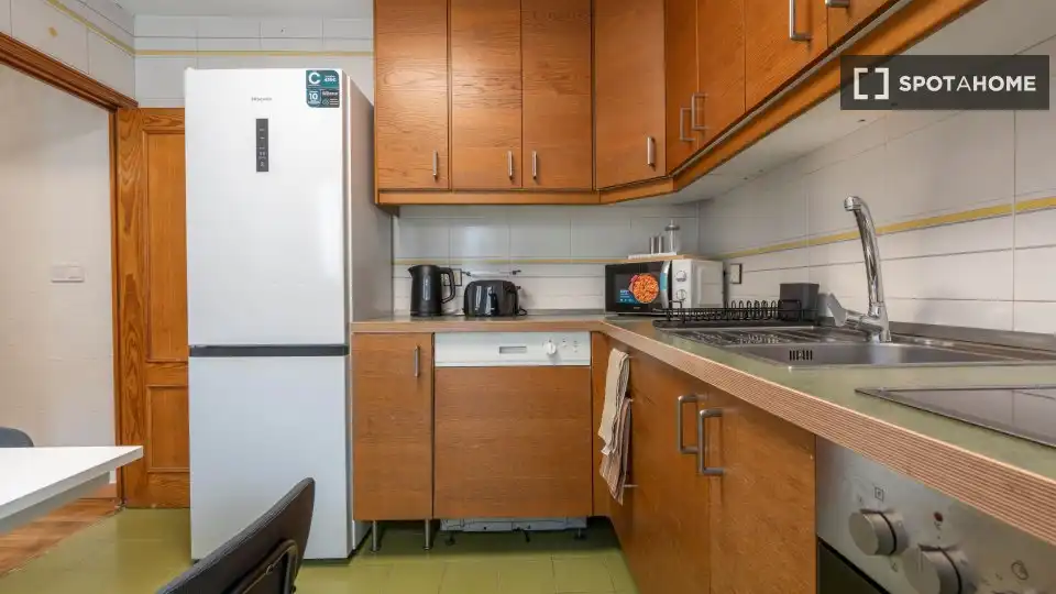 Kitchen of Flat for rent in Madrid  with Air Conditioner, Heating and Furnished