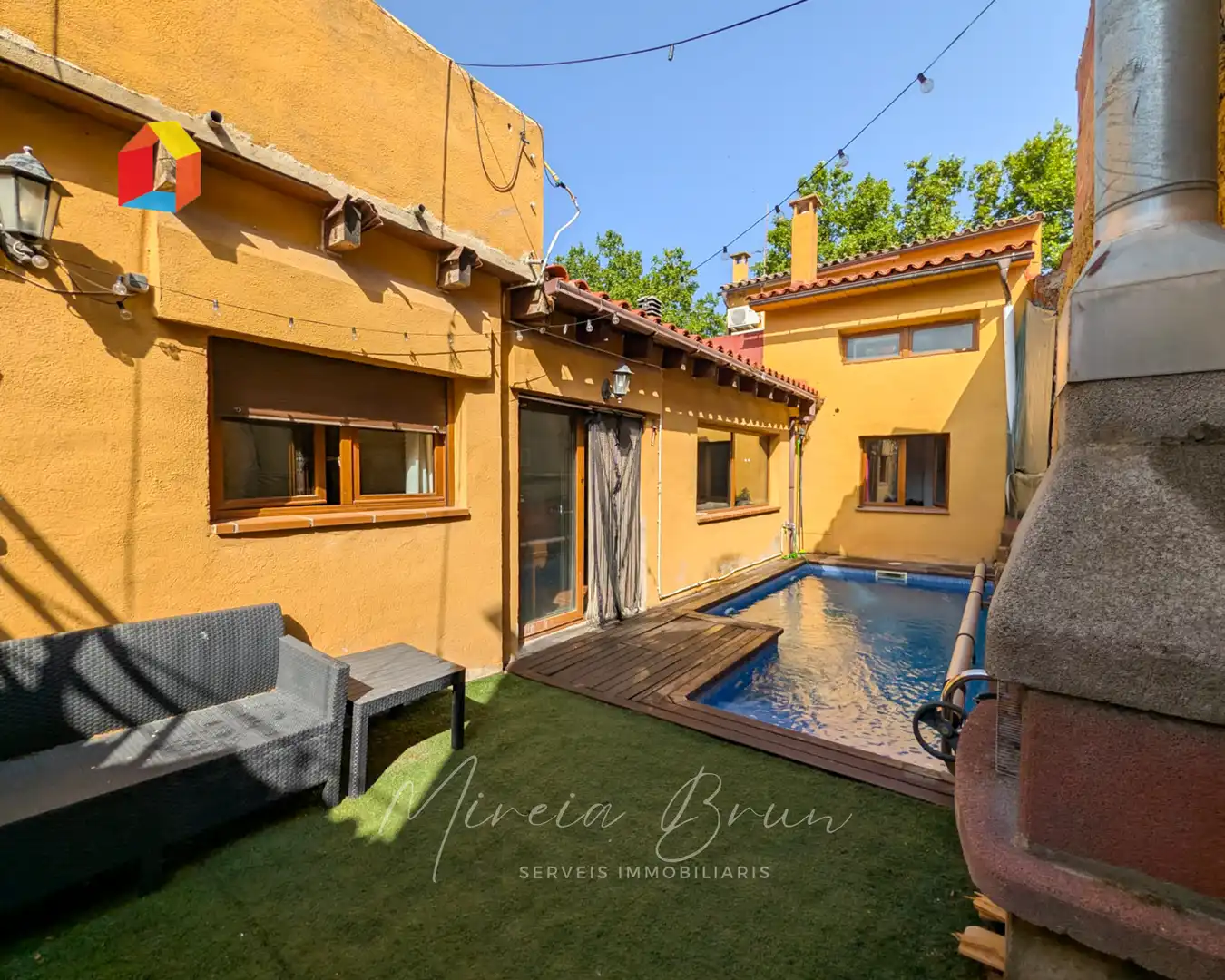 Vista exterior de Casa adosada en venta en Seva con Calefacción