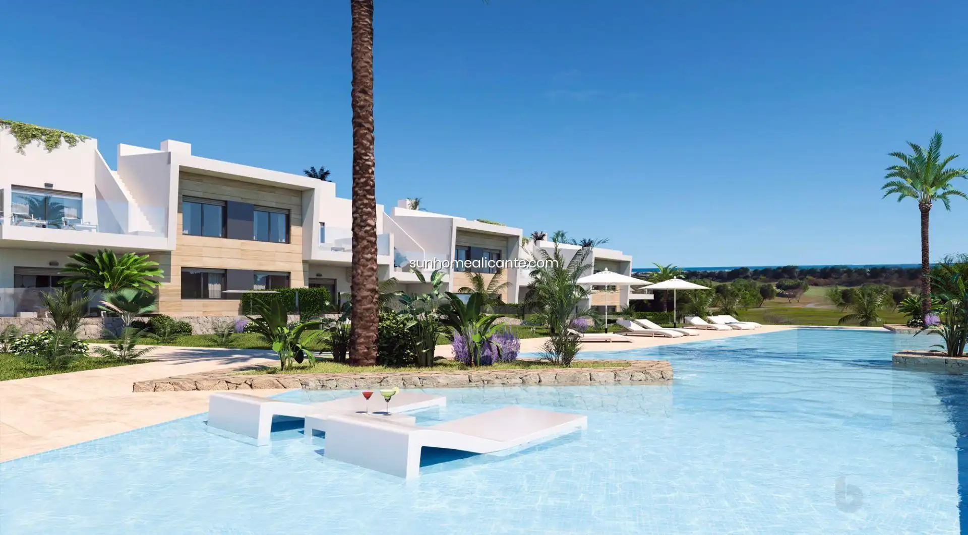 Piscina de Piso en venta en Pilar de la Horadada con Aire acondicionado, Calefacción y Jardín privado