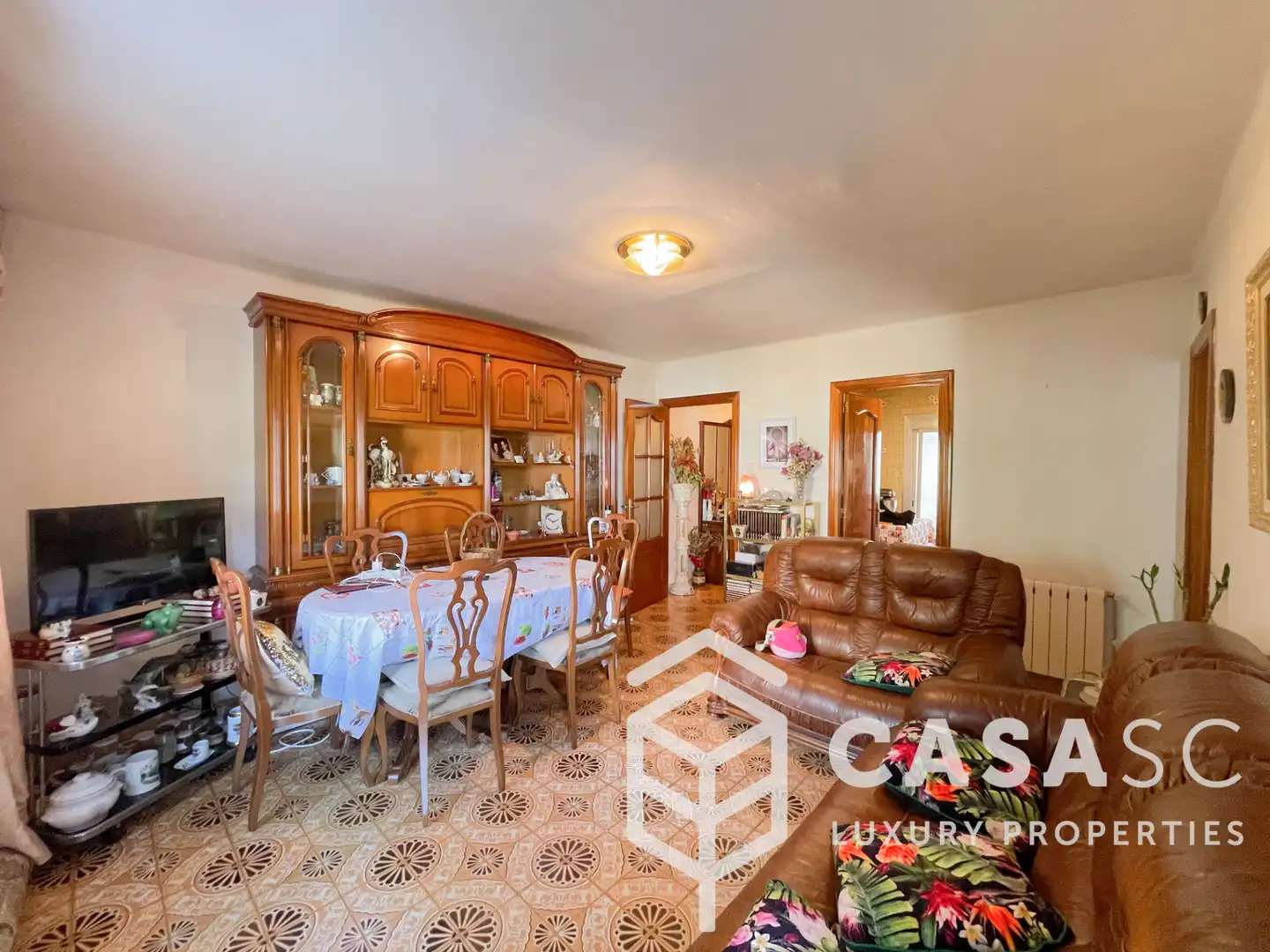 Sala de estar de Piso en venta en Cerdanyola del Vallès con Calefacción, Amueblado y Balcón