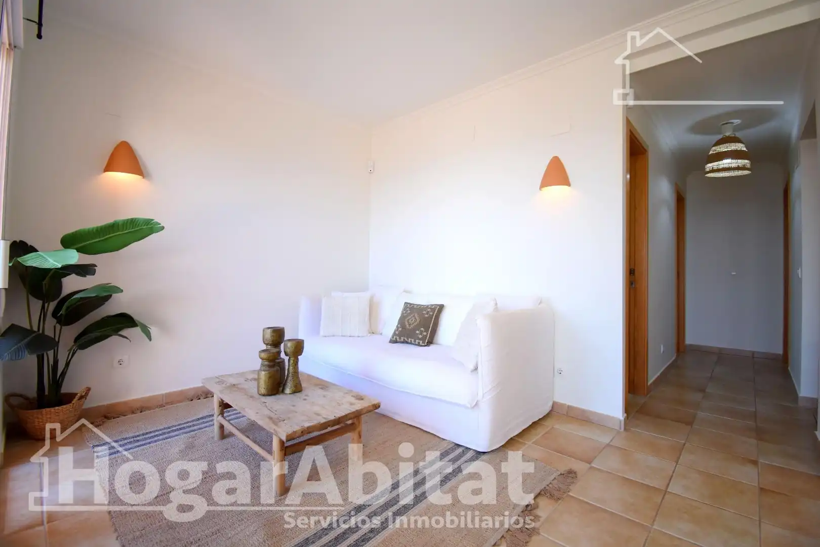 Sala d'estar de Àtic en venda en Pedreguer amb Aire condicionat, Calefacció i Jardí privat