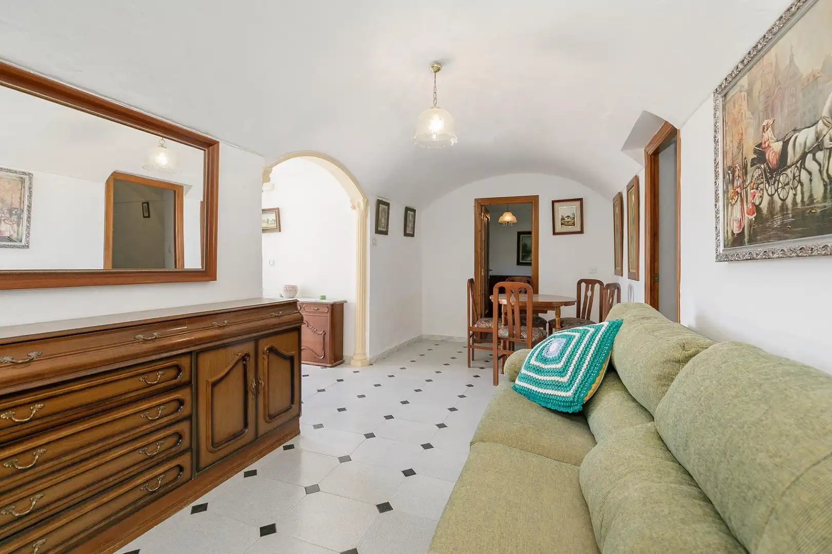 Sala de estar de Finca rústica en venta en Castilléjar con Calefacción y Jardín privado