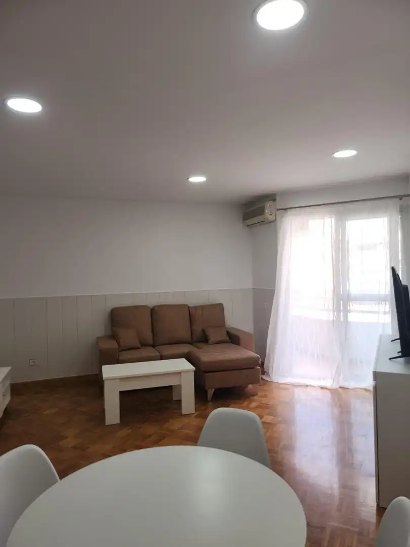 Living room of Flat for rent in Málaga  with Air Conditioner, Terrace and Furnished