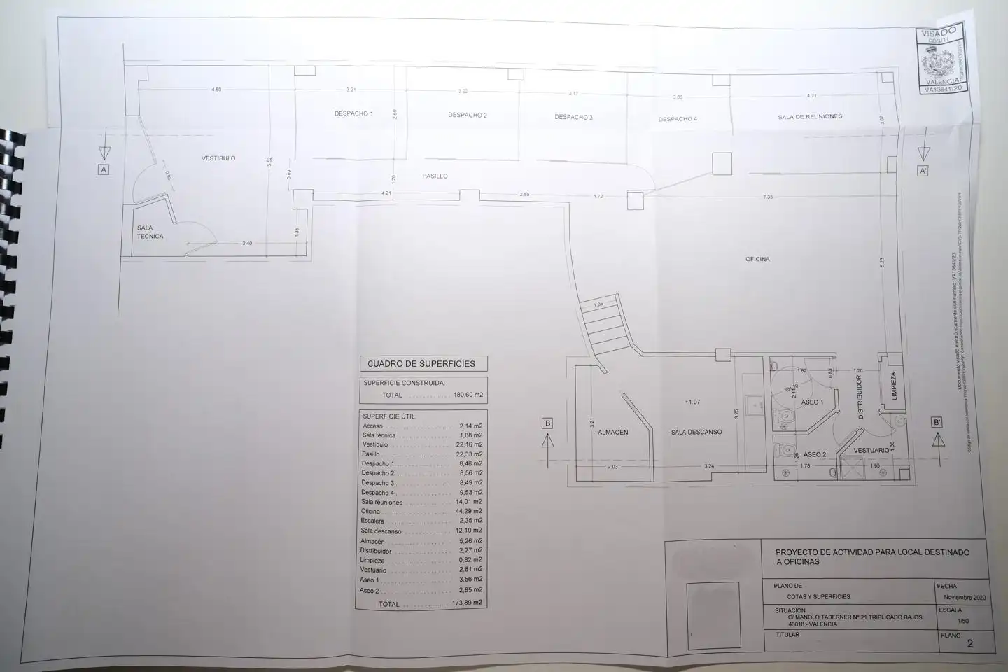 Oficina en venta en Valencia con Aire acondicionado y Calefacción