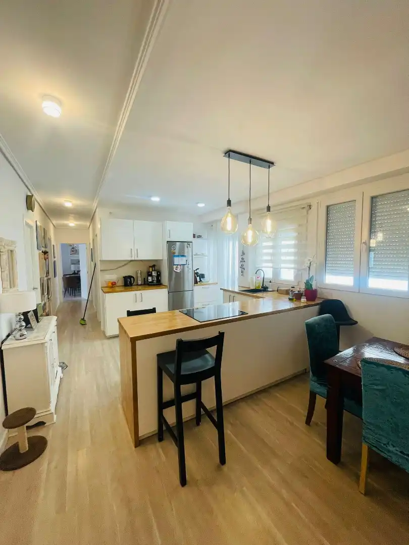 Kitchen of Flat for rent in  Valencia Capital  with Air Conditioner, Parquet flooring and Furnished