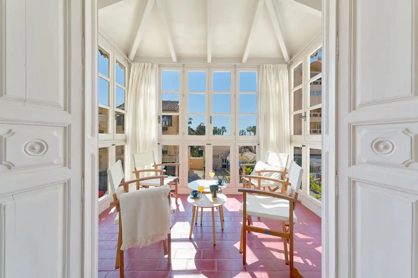 Terrasse von Erdgeschoss zur Miete in Málaga mit Klimaanlage, Heizung und Möbliert