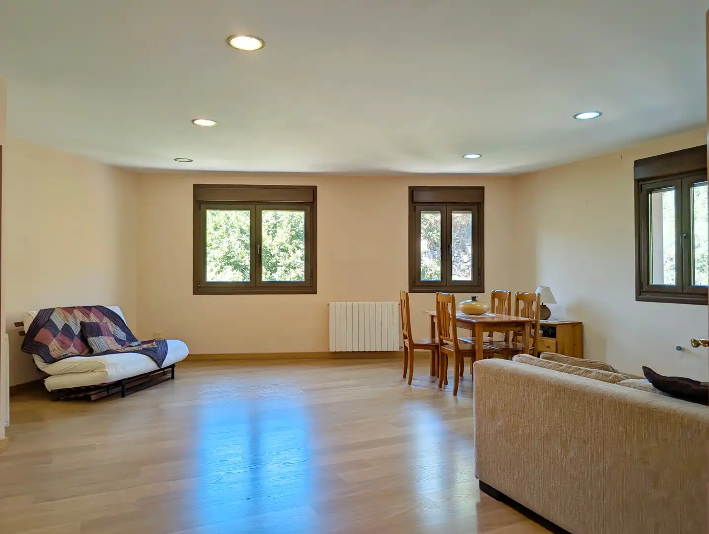 Living room of Houses for sale in Zorraquín  with Heating, Parquet flooring and Terrace