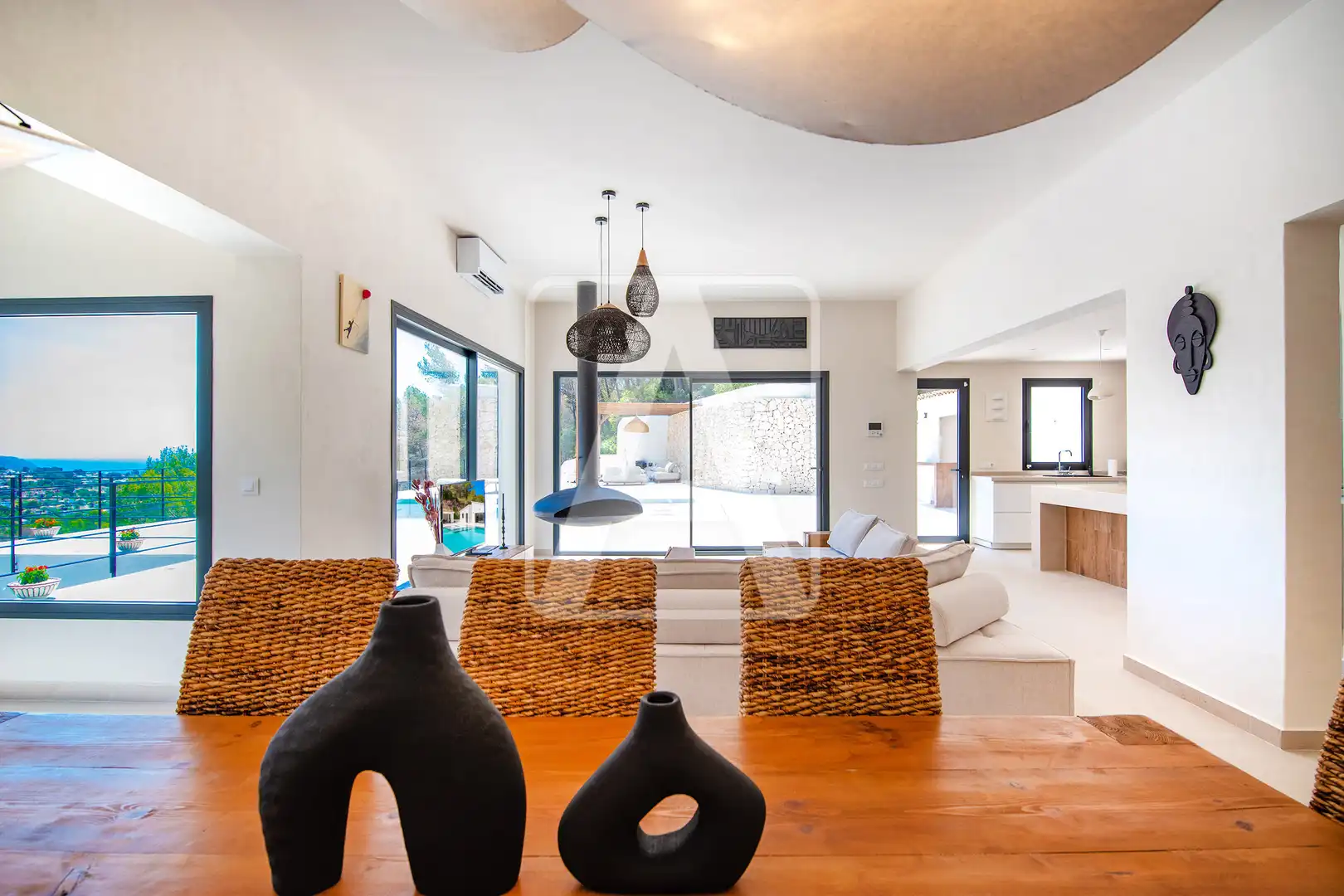 Sala d'estar de Finca rústica en venda en Benissa amb Aire condicionat, Calefacció i Jardí privat