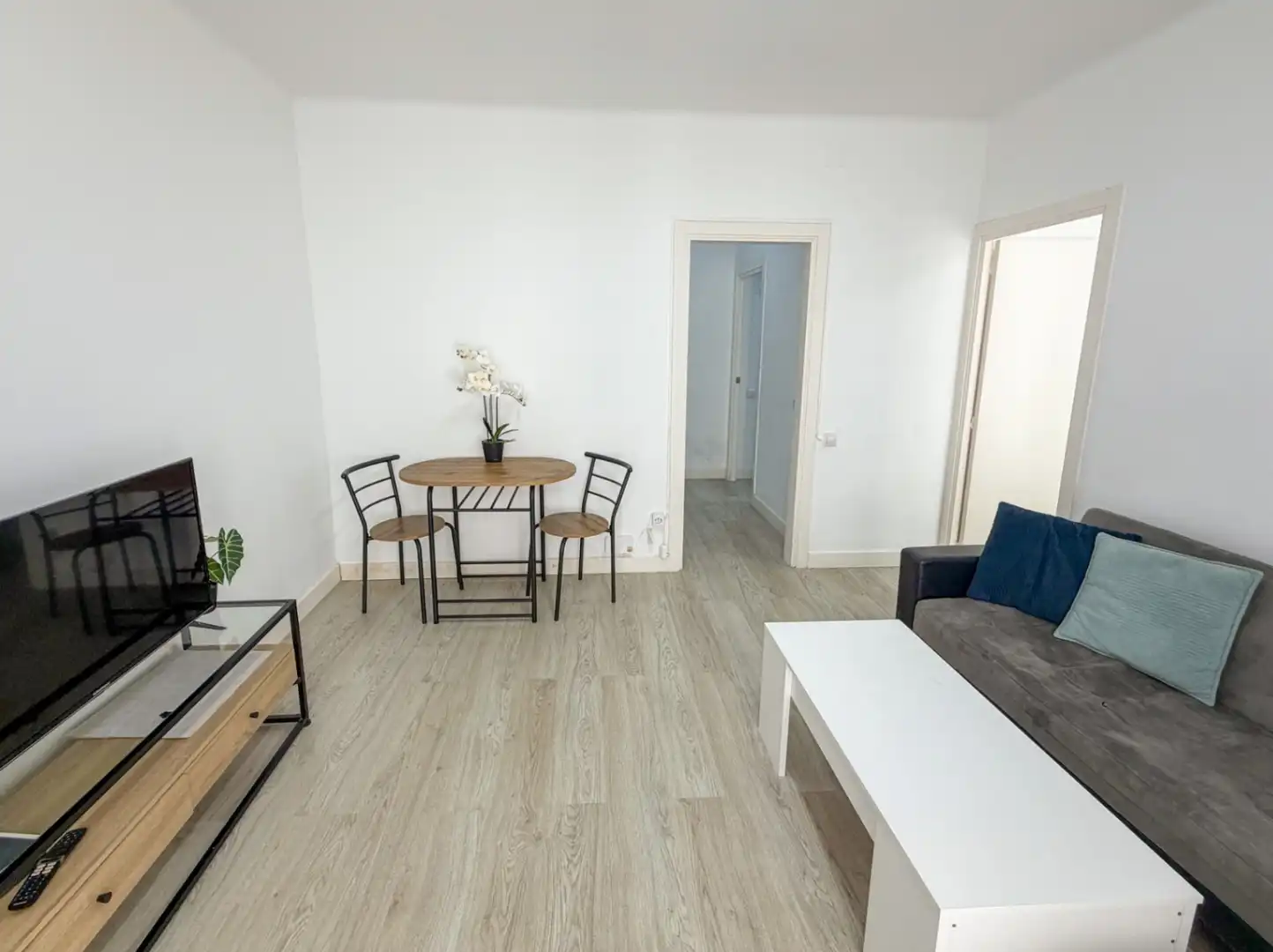Sala d'estar de Apartament en venda en Sitges amb Aire condicionat, Calefacció i Terrassa