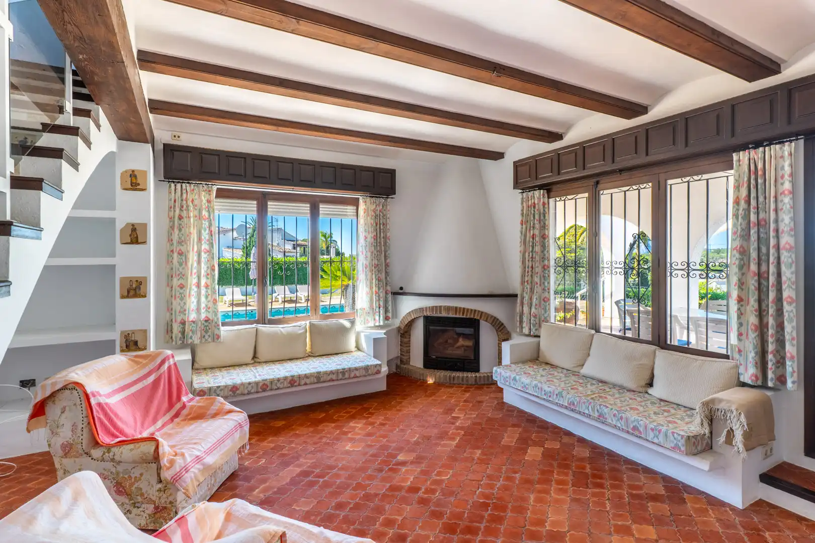 Sala de estar de Casa o chalet en venta en Moraira con Aire acondicionado, Calefacción y Terraza