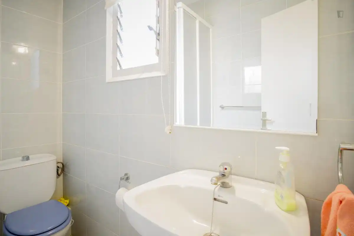Baño de Apartamento para compartir en L'Hospitalet de Llobregat con Amueblado, Horno y Lavadora