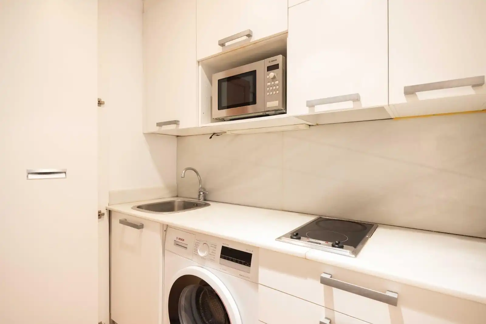 Cocina de Piso de alquiler en Barcelona con Aire acondicionado, Calefacción y Parquet