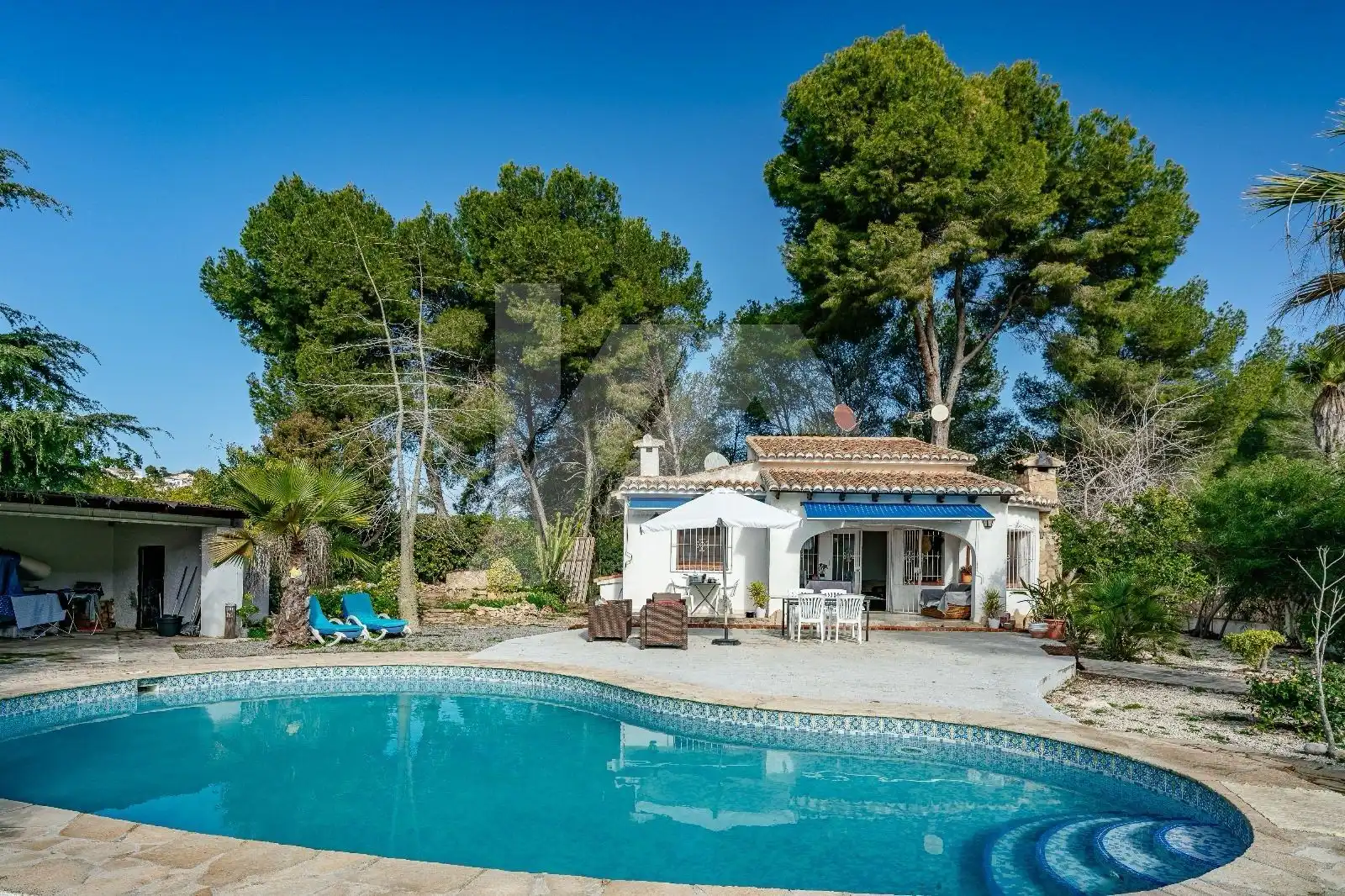 Garden of Houses for sale in Moraira  with Air Conditioner, Heating and Private garden
