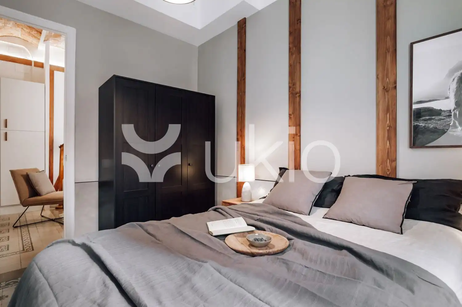 Habitación de Apartamento de alquiler en Barcelona con Aire acondicionado, Amueblado y Horno