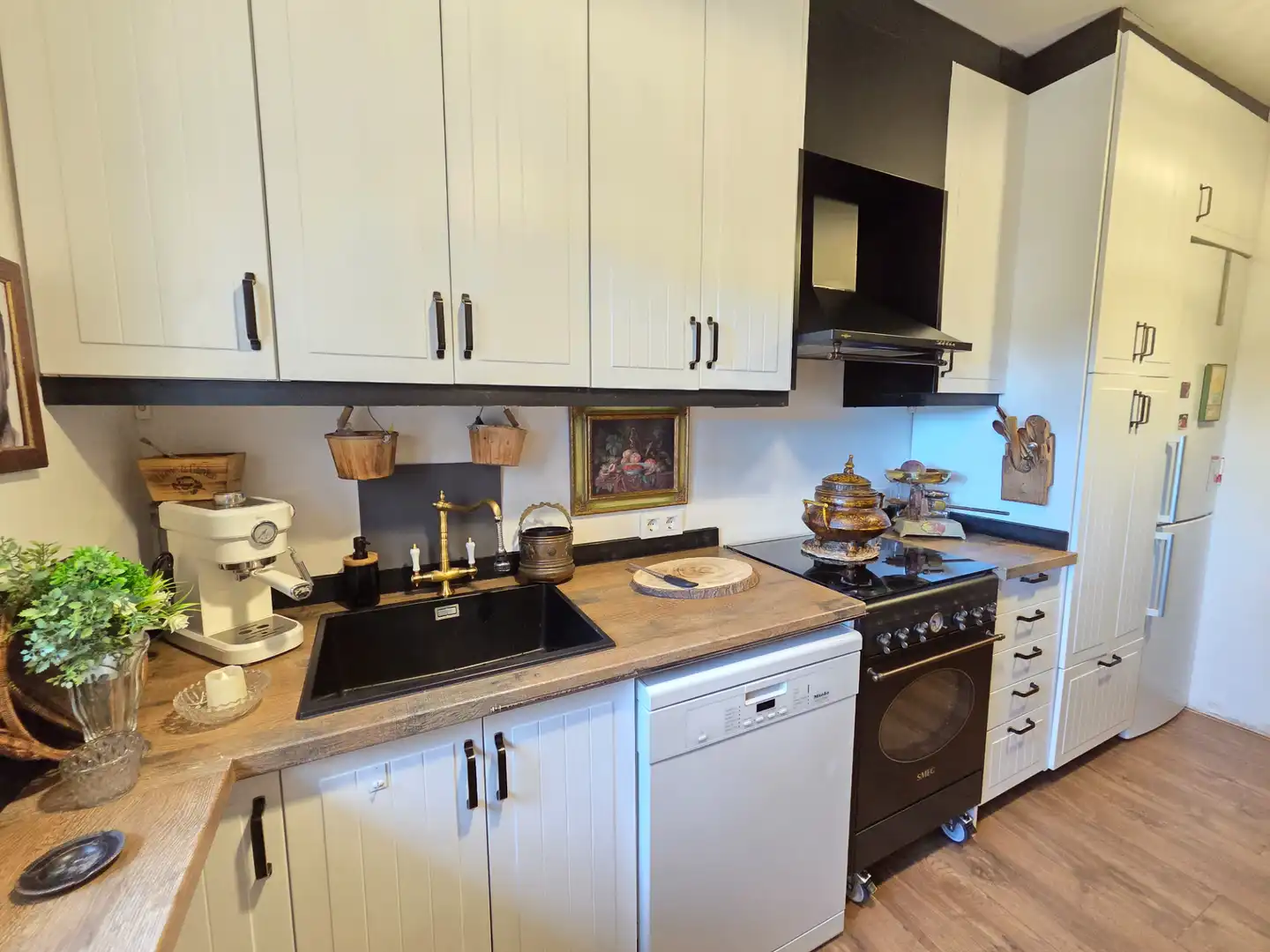 Cocina de Casa o chalet en venta en Santa María de la Alameda con Calefacción, Jardín privado y Amueblado