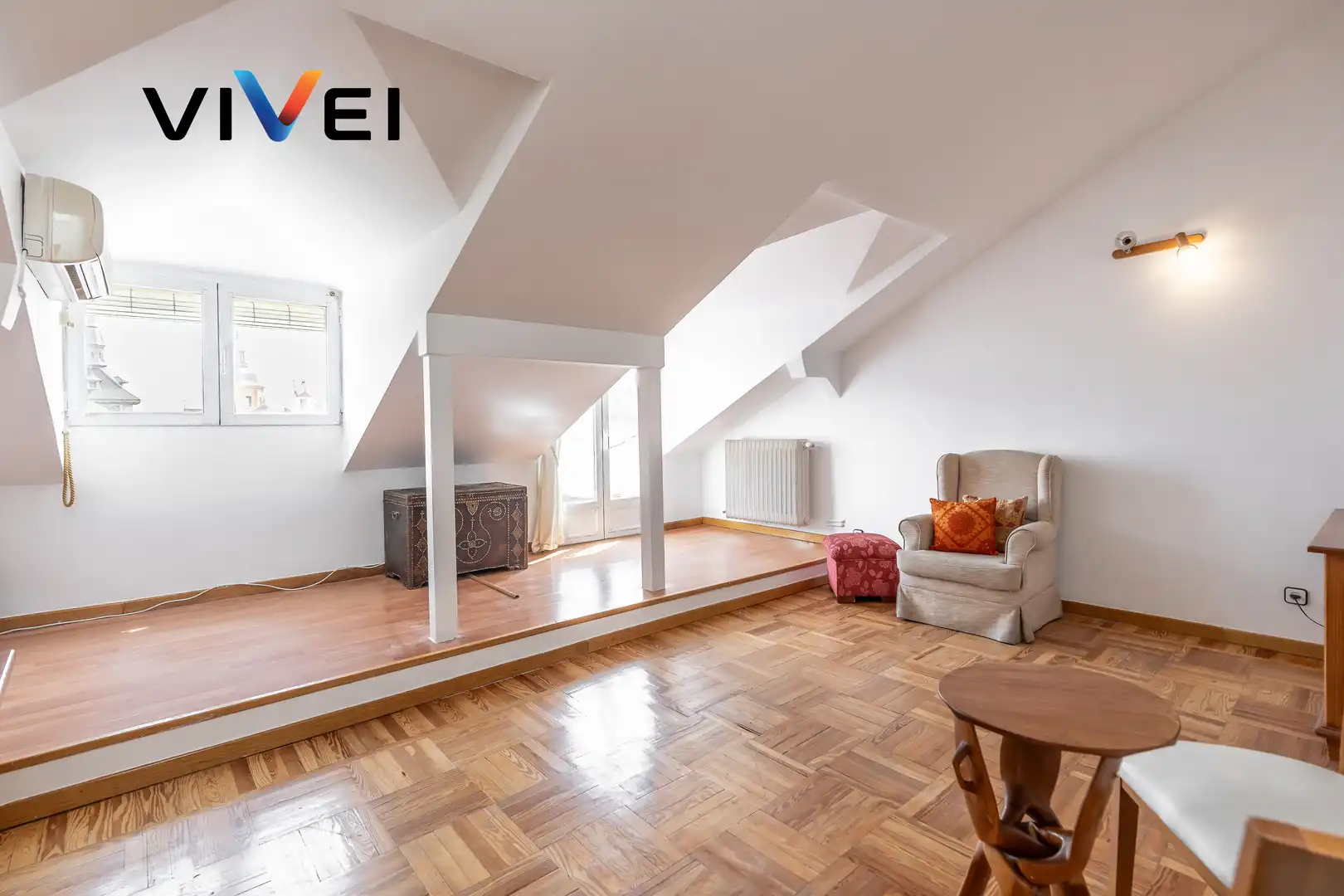 Sala d'estar de Àtic en venda en Madrid amb Calefacció i Terrassa