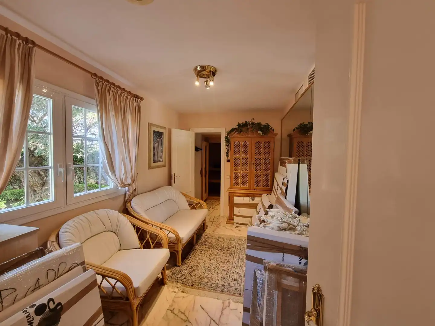Sala de estar de Casa o chalet en venta en L'Ametlla de Mar  con Aire acondicionado, Calefacción y Jardín privado