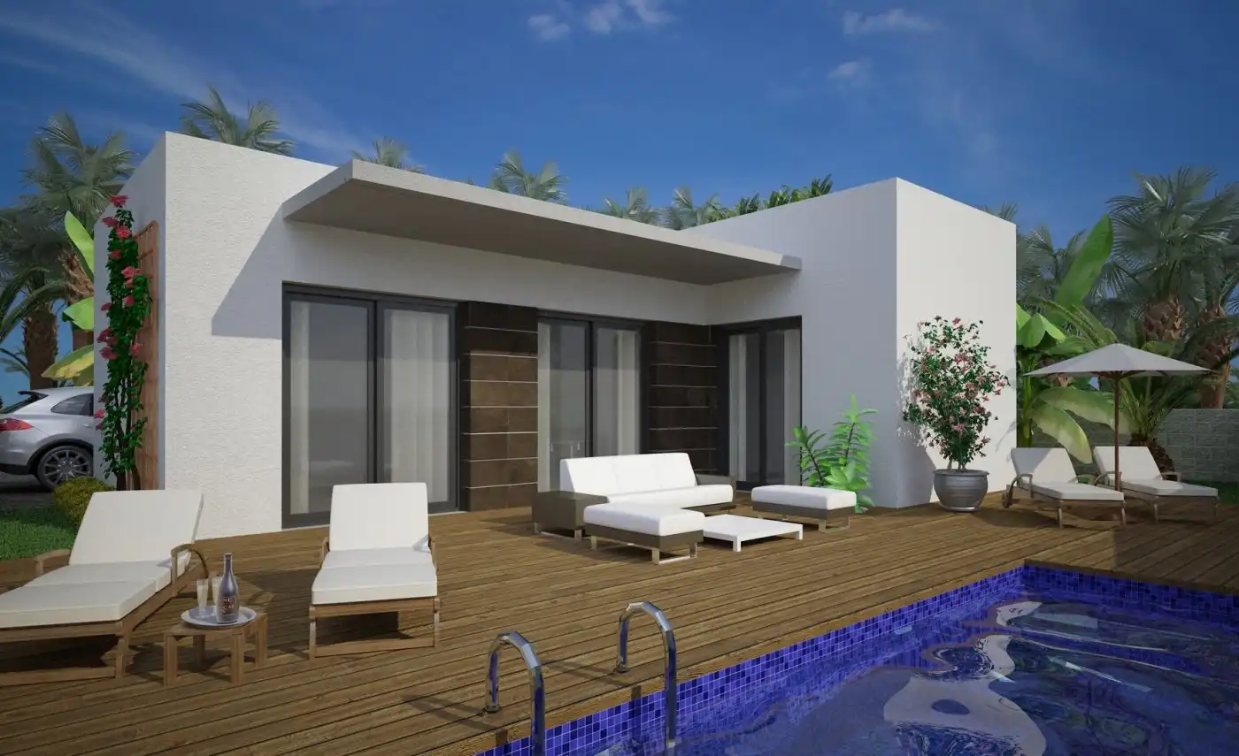 Terrassa de Casa o xalet en venda en Benijófar amb Jardí privat, Terrassa i Piscina