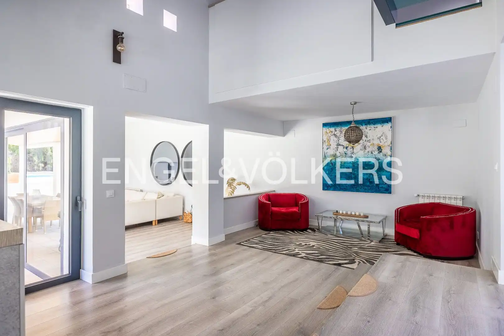 Sala de estar de Casa o chalet en venta en Dos Hermanas con Aire acondicionado, Calefacción y Jardín privado