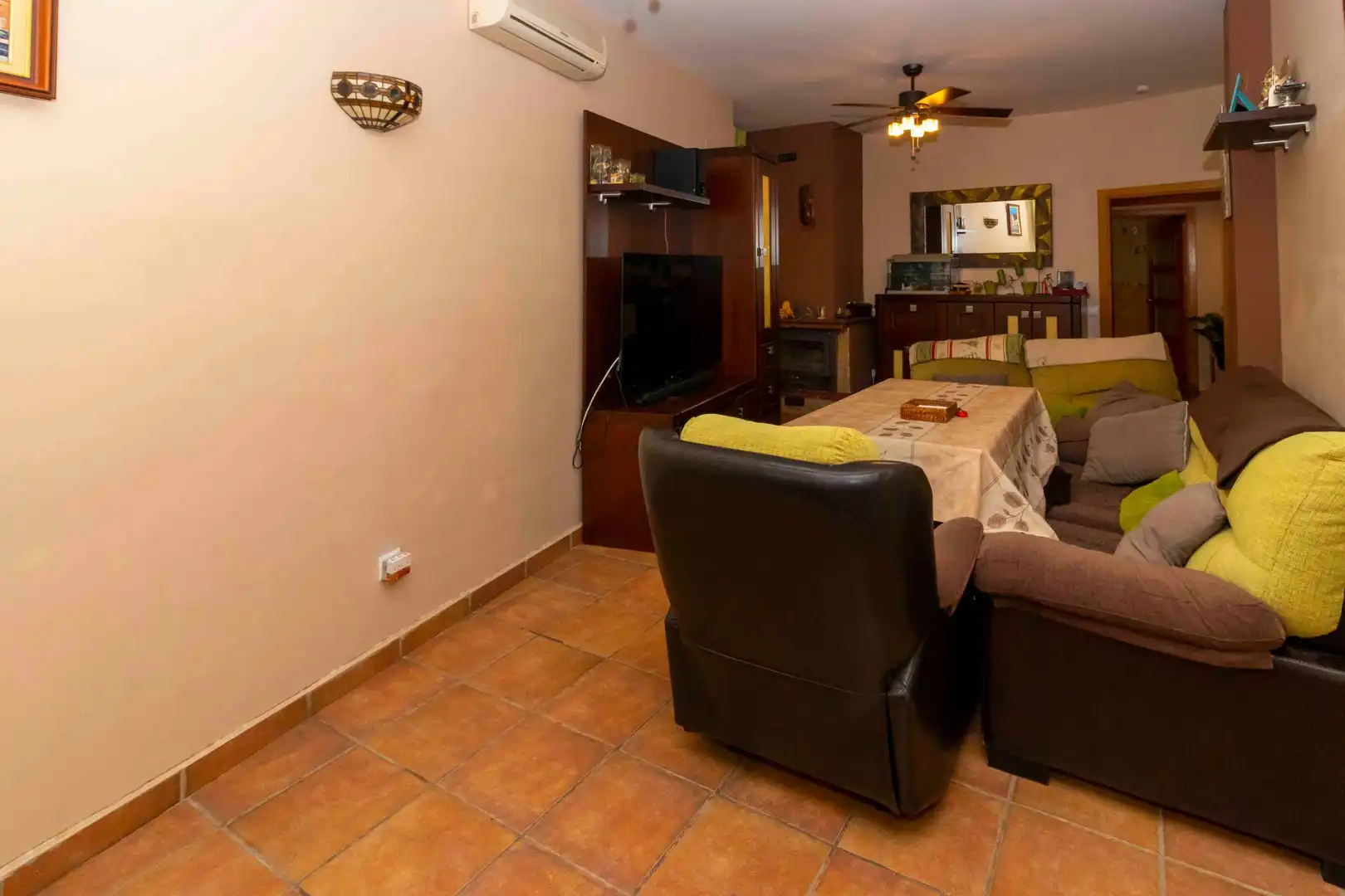 Sala de estar de Casa o chalet en venta en Badajoz con Aire acondicionado y Terraza