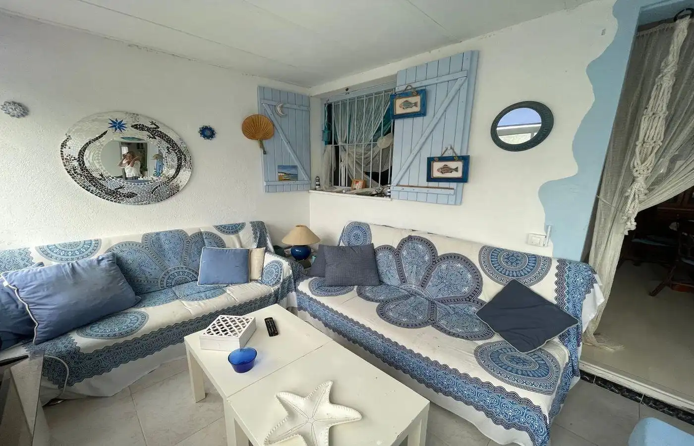 Sala de estar de Casa o chalet en venta en Alcanar con Jardín privado, Terraza y Trastero