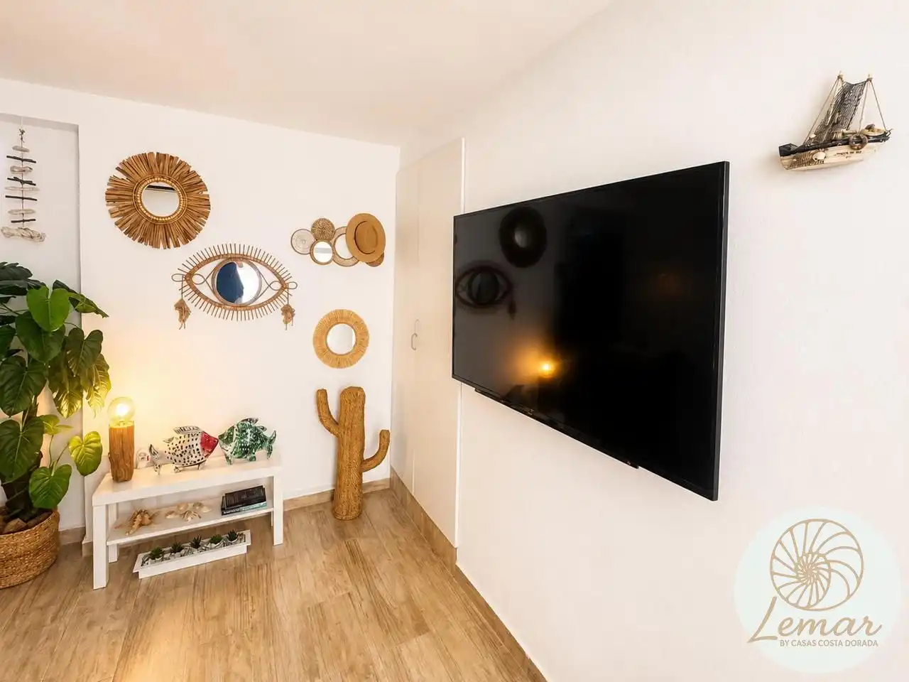 Sala de estar de Planta baja en venta en L'Ametlla de Mar  con Aire acondicionado y Amueblado