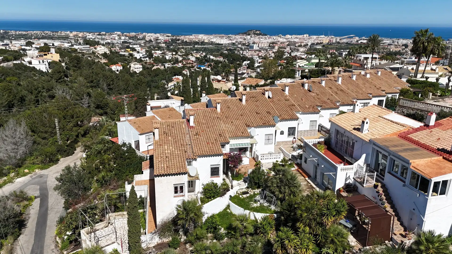 Exterior view of Detached homes for sale in Dénia  with Air Conditioner and Balcony