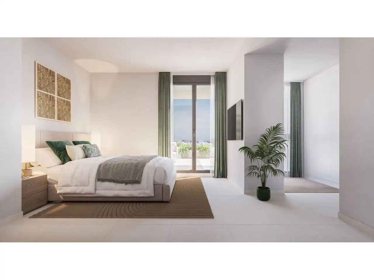 Habitación de Apartamento en venta en Estepona con Aire acondicionado, Calefacción y Terraza