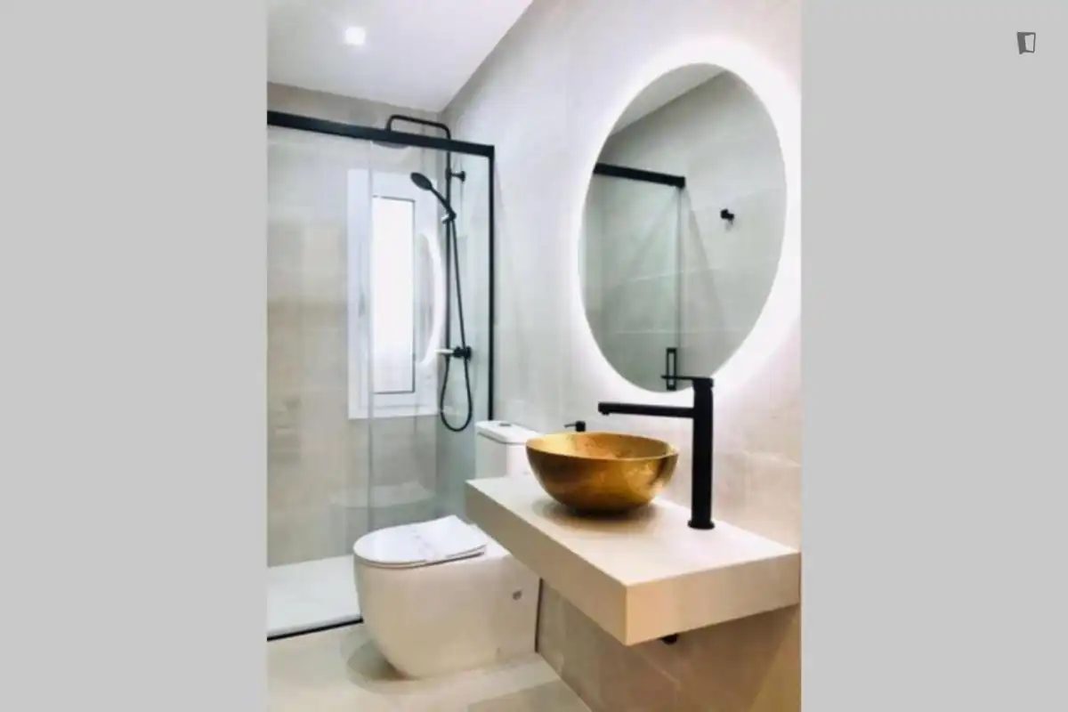 Bany de Apartament de lloguer en Málaga amb Aire condicionat, Moblat i Forn