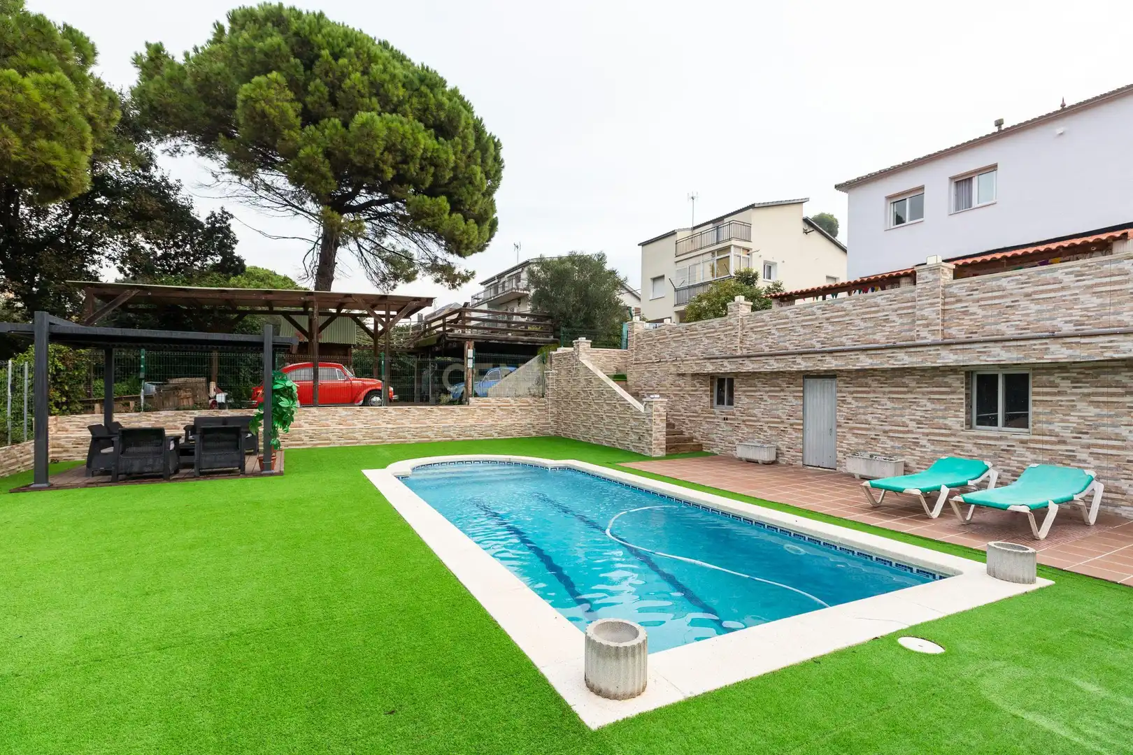 Piscina de Casa o chalet en venta en Lliçà d'Amunt con Aire acondicionado, Microondas y TV