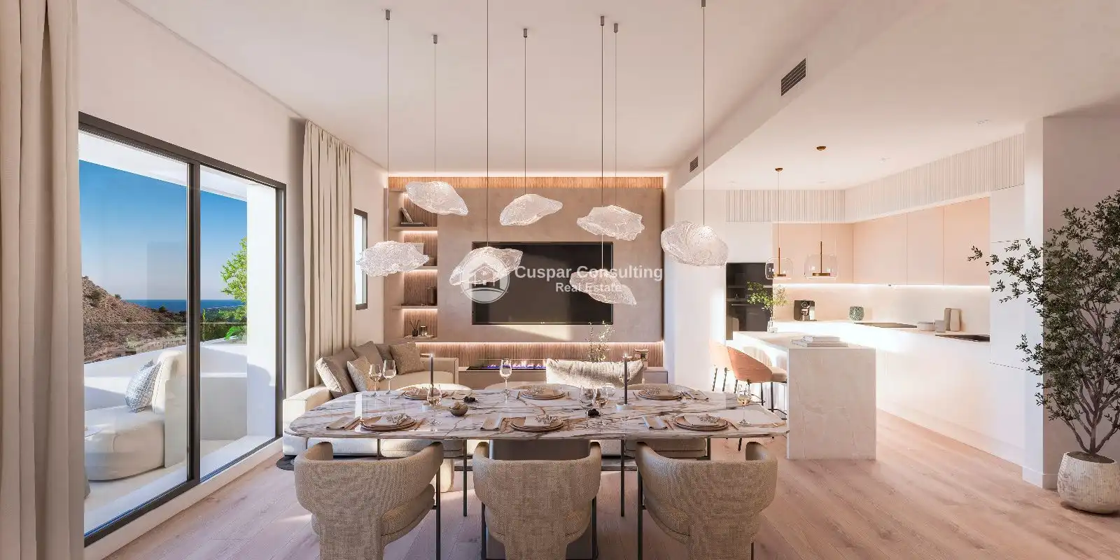 Dining room of Apartments for sale in Villajoyosa / La Vila Joiosa  with Heating, Private garden and Terrace