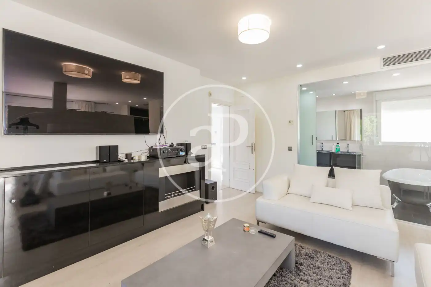 Sala de estar de Casa o chalet en venta en Fuente del Fresno con Aire acondicionado, Calefacción y Jardín privado